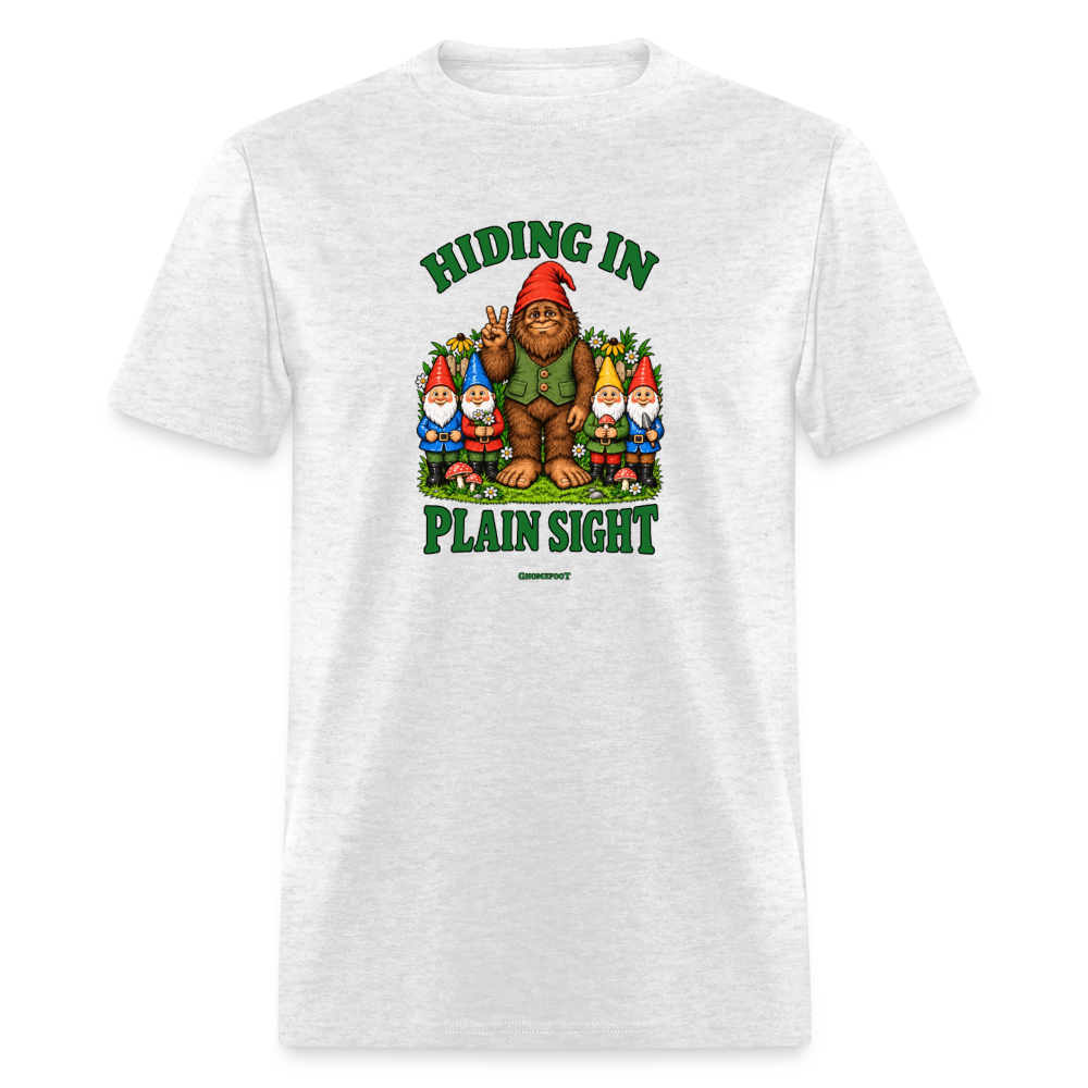 Hiding In Plain Sight Gnomefoot Men's T-Shirt - light heather gray