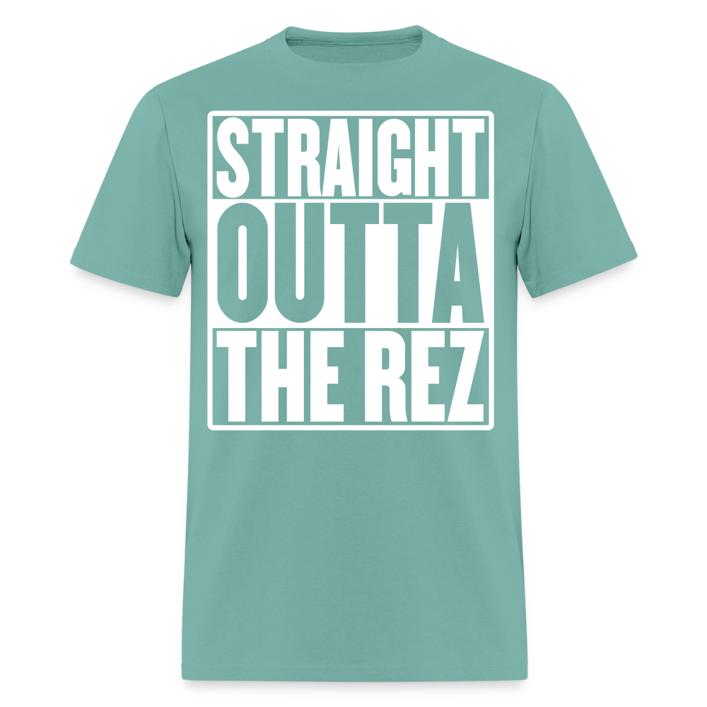 Straight Outta The Rez T-Shirt - aquatic