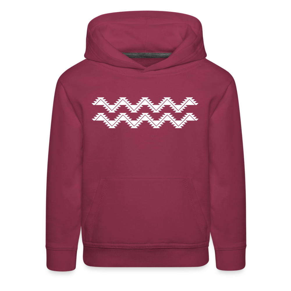 Swallowtail Kids‘ Premium Hoodie - burgundy