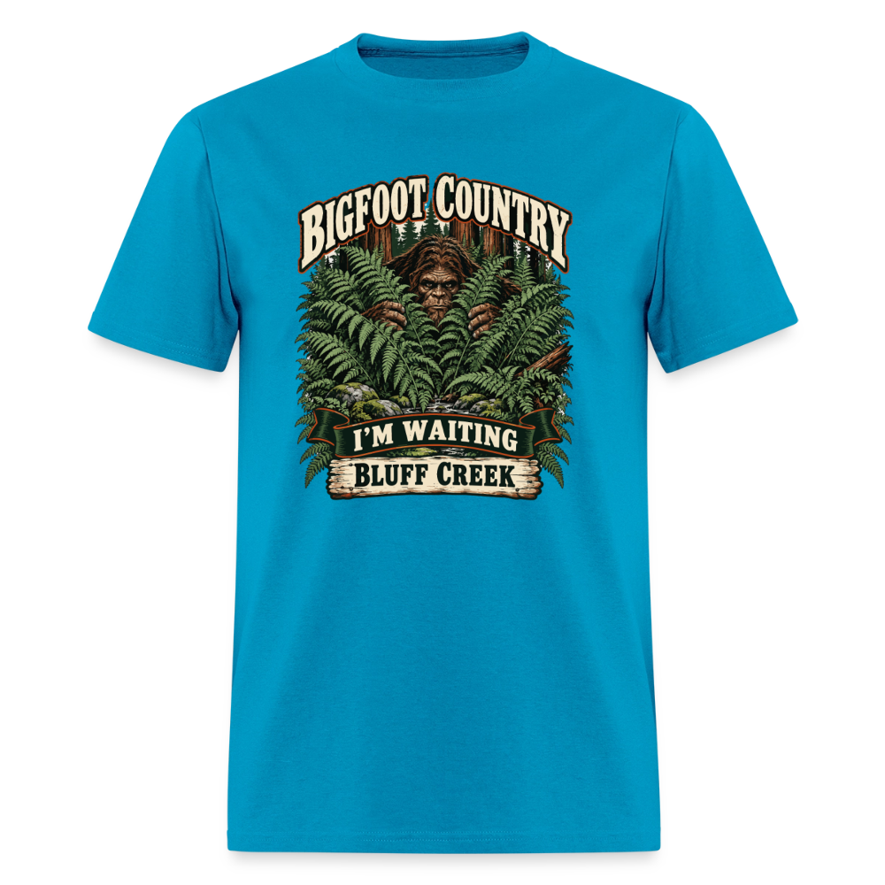 Bigfoot Country Waiting Bluff Creek - turquoise