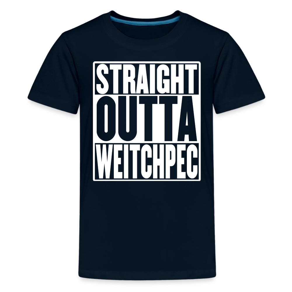 Straight Outta Weitchpec Kids' Premium T-Shirt - deep navy