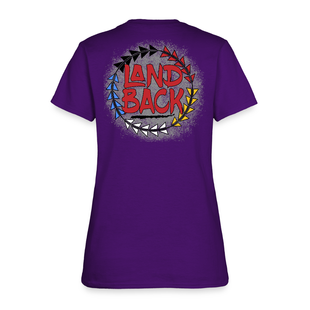 Land Back Women's T-Shirt - purple