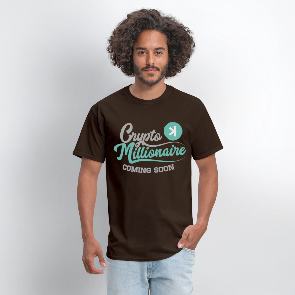 Crypto Millionaire Coming Soon Kaspa Logo - brown