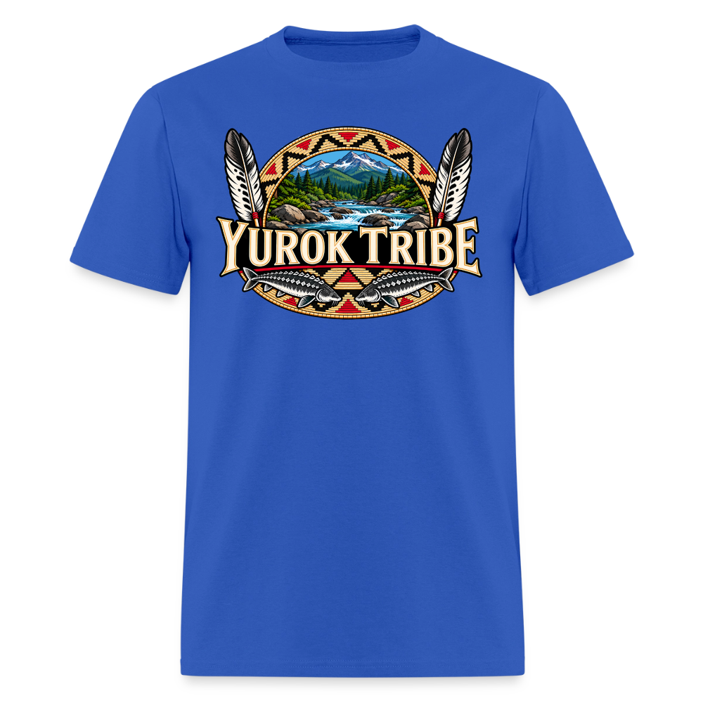 Yurok Tribe Sturgeon Men's T-Shirt - royal blue