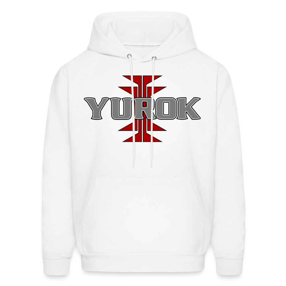 Yurok Frog Foot Men's Hoodie - white