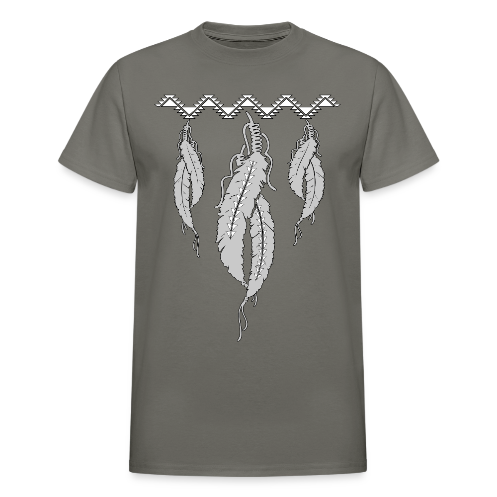 Sturgeon Feathers w Swallow Tail Ultra Cotton Adult T-Shirt - charcoal