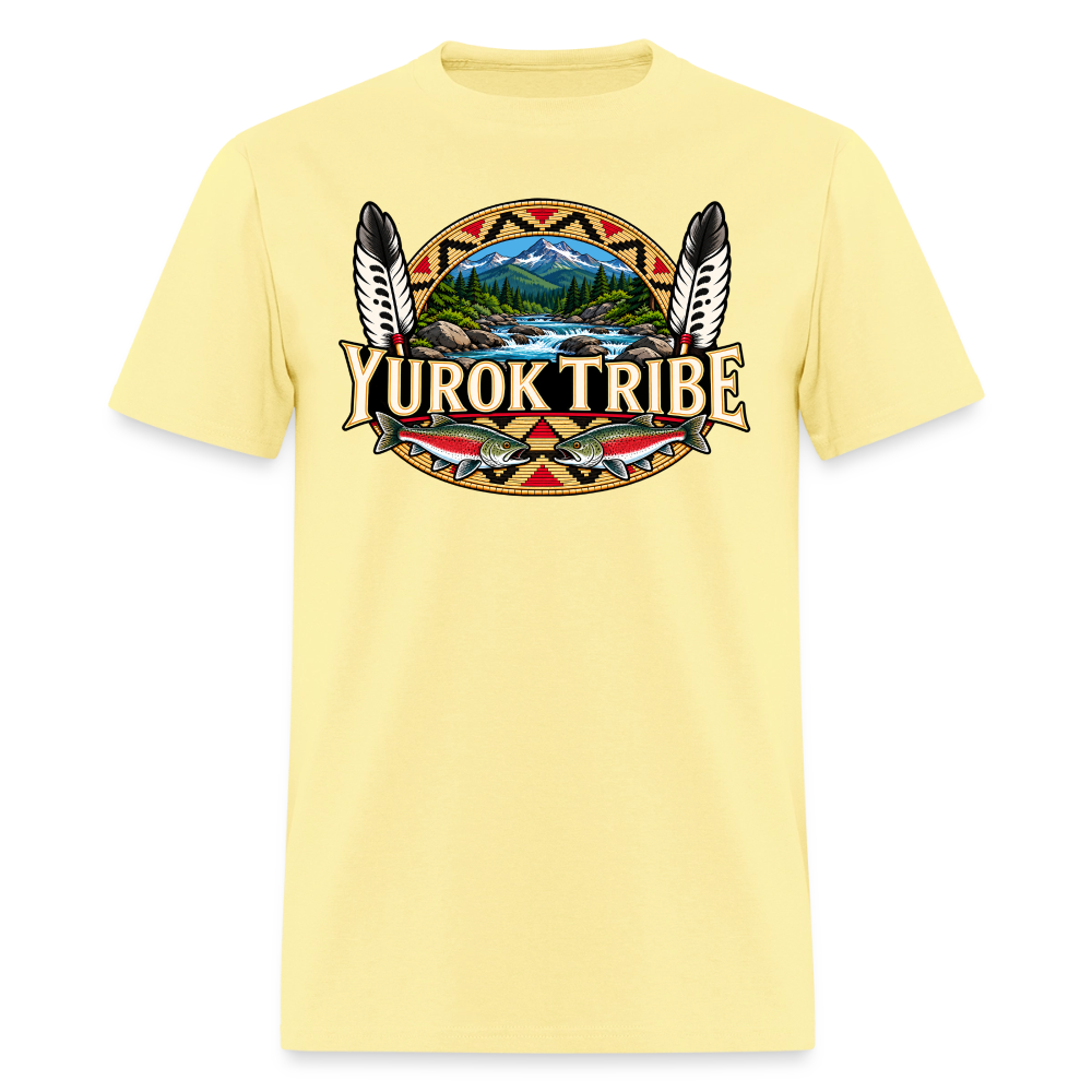 Yurok Tribe Salmon Men's T-Shirt - cornsilk