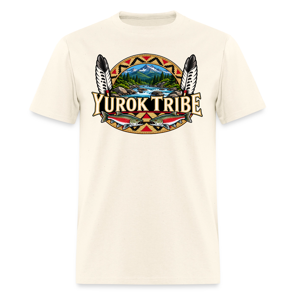 Yurok Tribe Salmon Men's T-Shirt - sweet cream heather