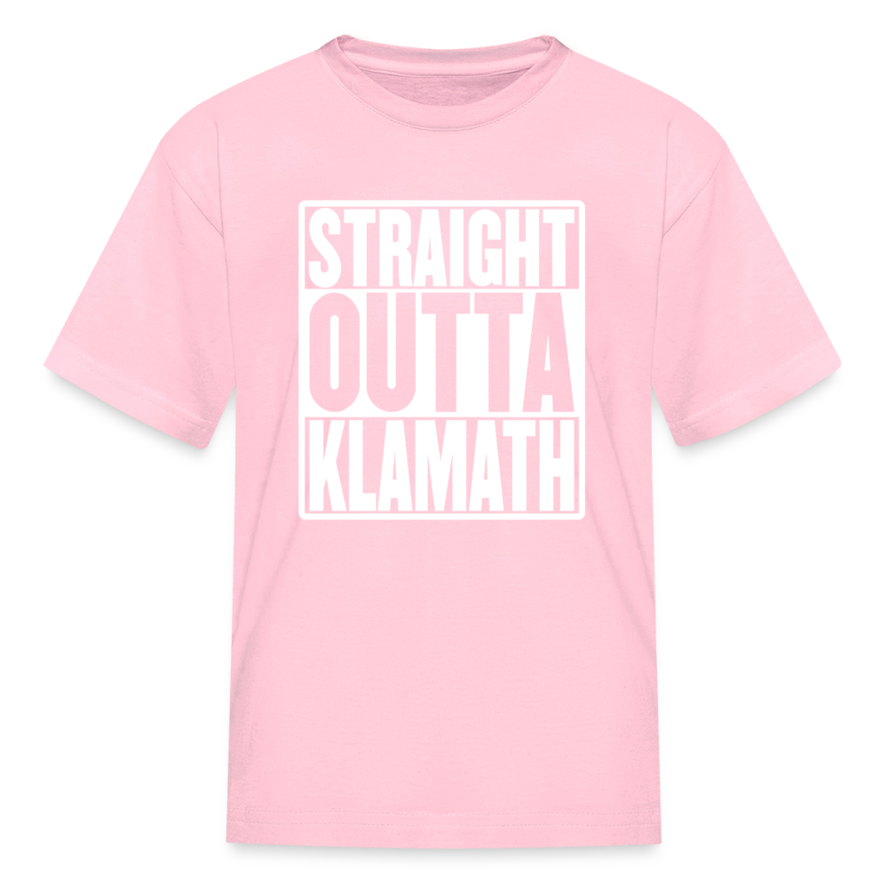 Straight Outta Klamath Kids' T-Shirt - pink