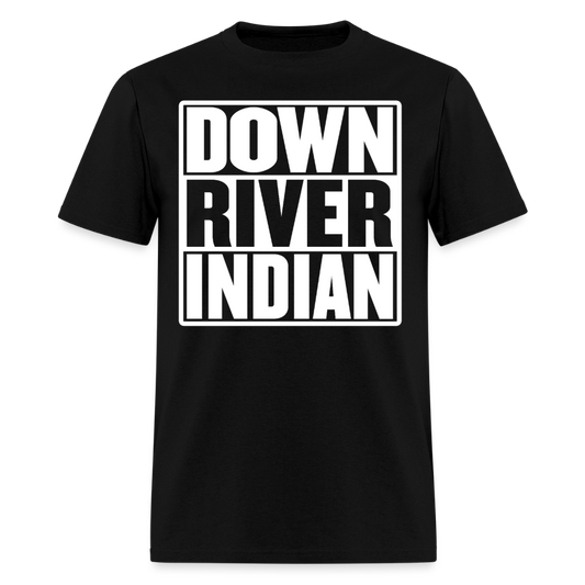 Down River Indian Men’s  T-shirt - black