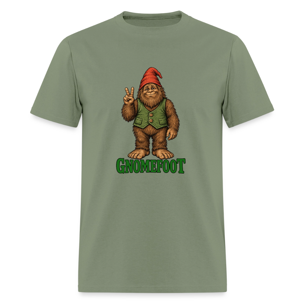 Gnomefoot. Men's T-Shirt - military green