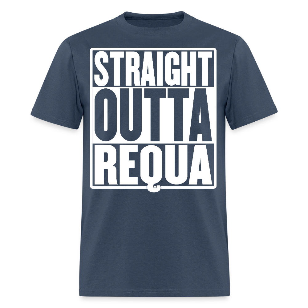 Straight Outta Requa Men's T-Shirt -  blue dusk