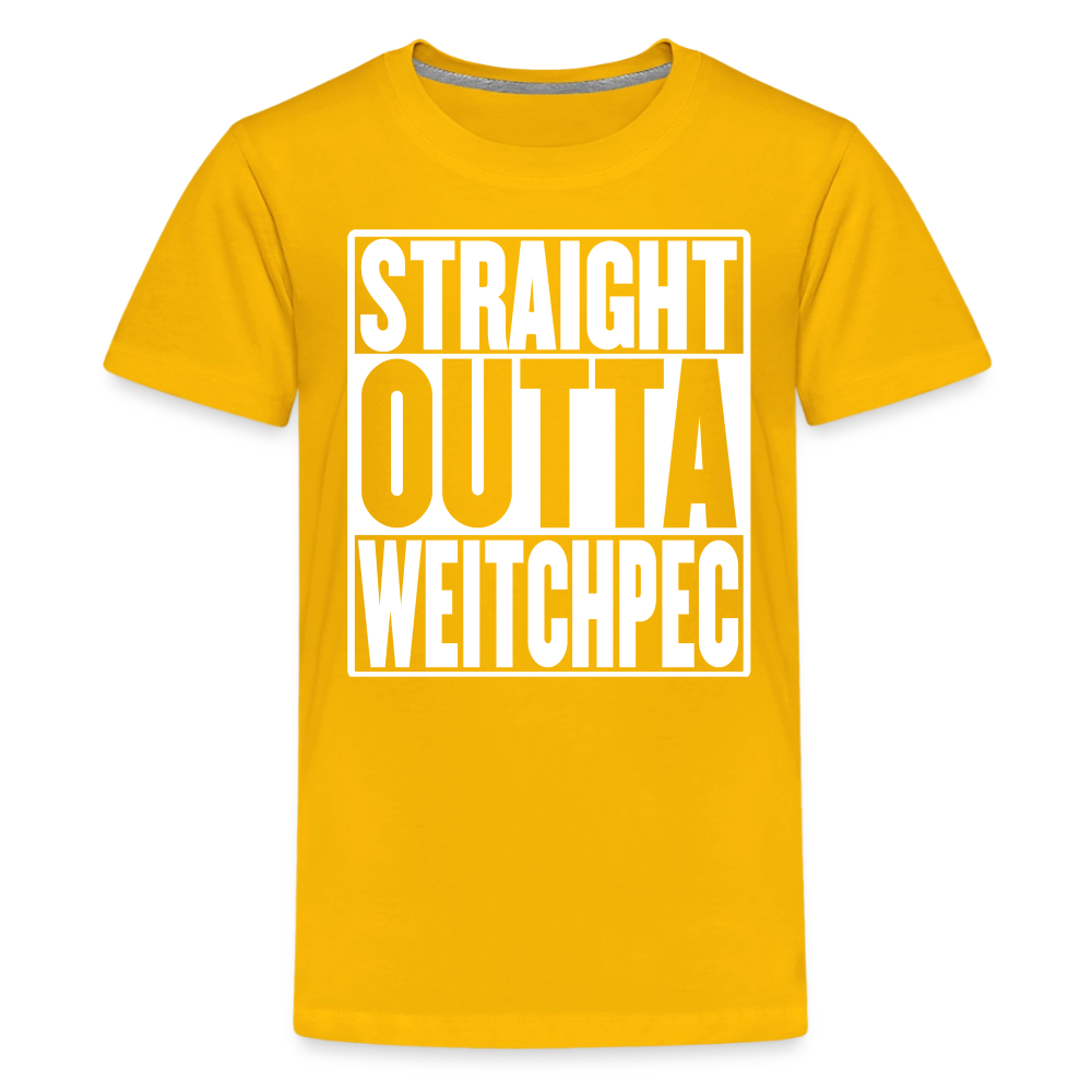 Straight Outta Weitchpec Kids' Premium T-Shirt - sun yellow