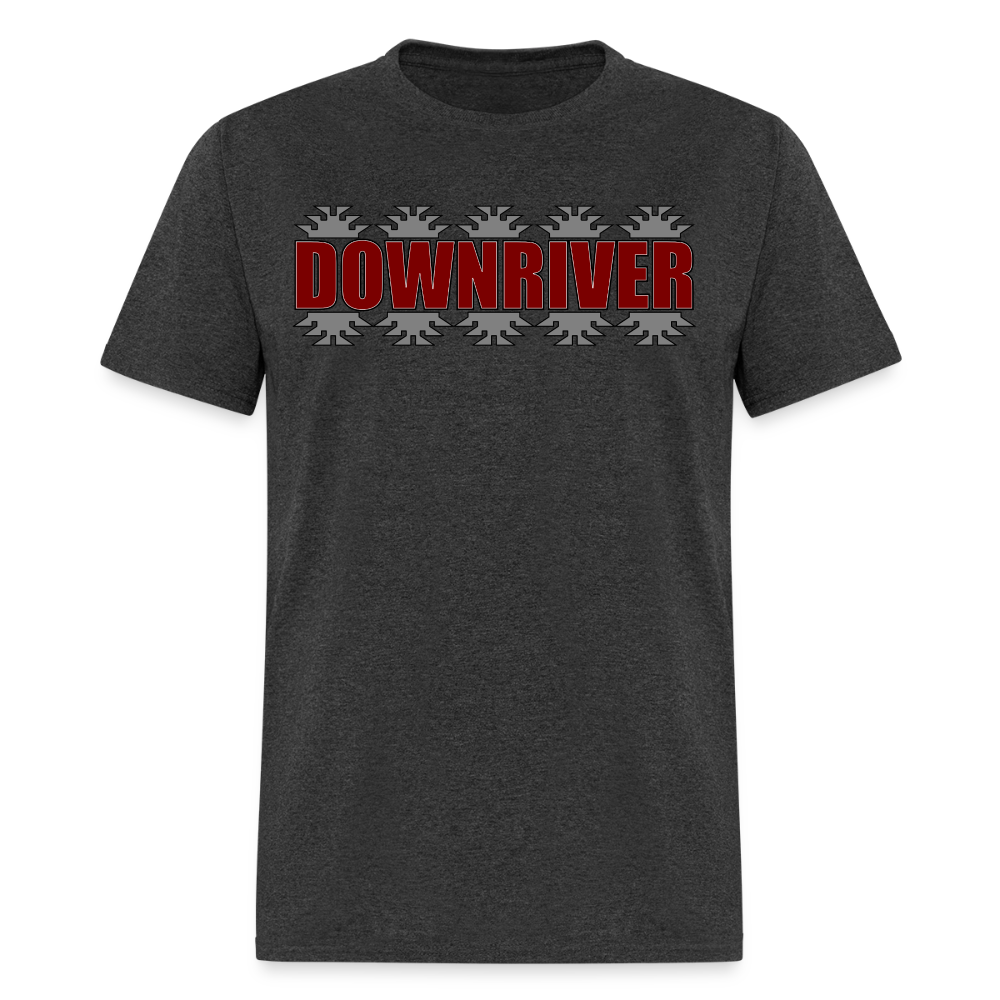 Downriver Frogs Foot Men's T-Shirt - heather black