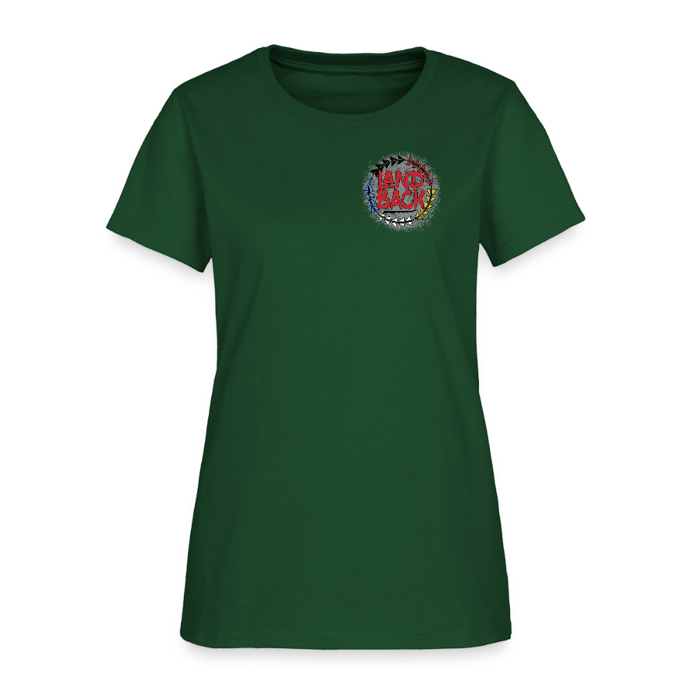 Land Back Women's T-Shirt - forest green