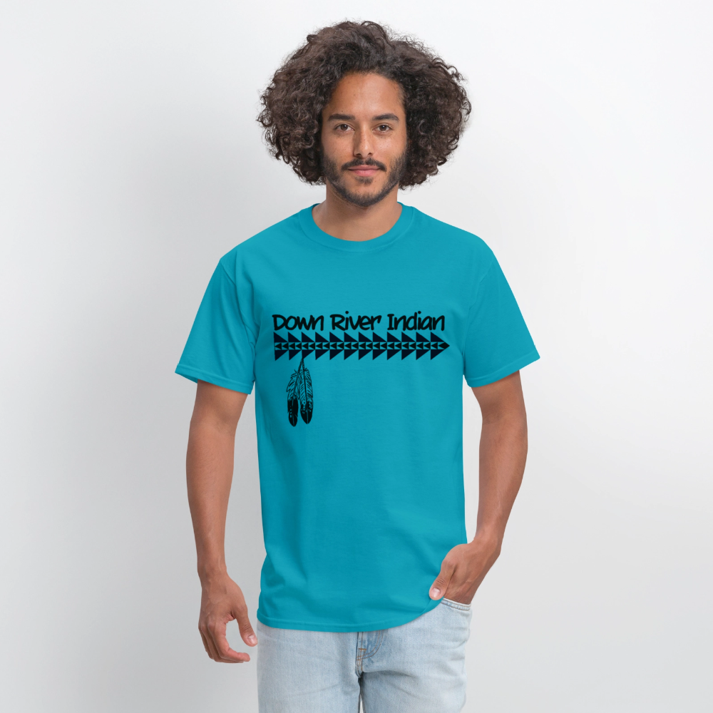 DRI Down River Indian Men's T-Shirt - turquoise