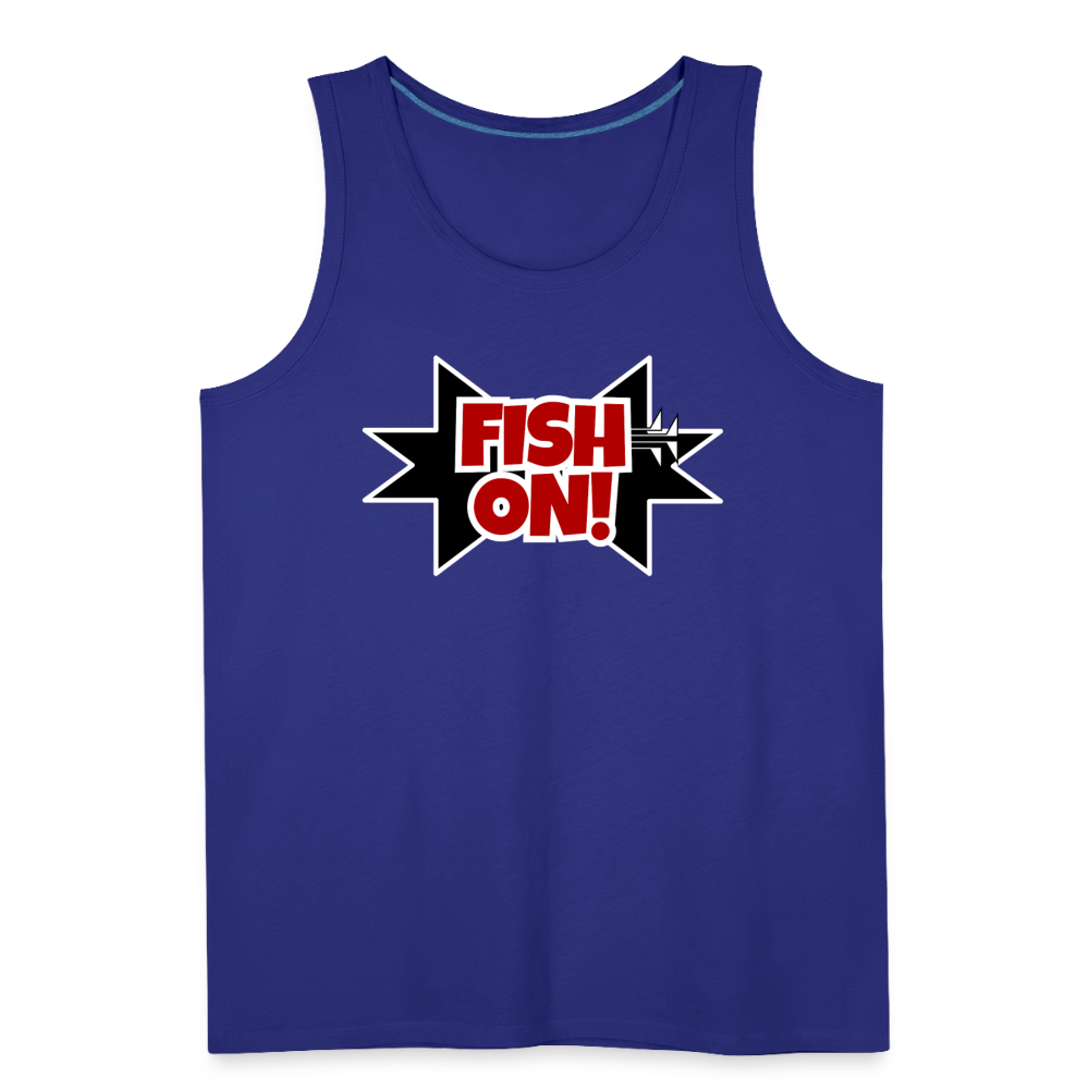 FISH ON! Men’s Premium Tank - royal blue