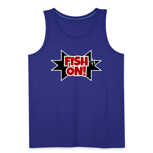 FISH ON! Men’s Premium Tank - royal blue