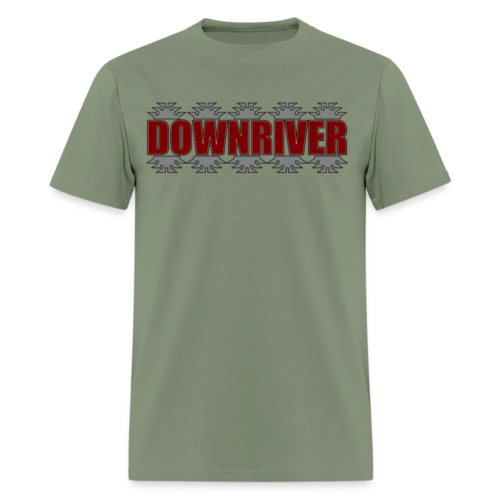 Downriver Frogs Foot Men's T-Shirt - military green