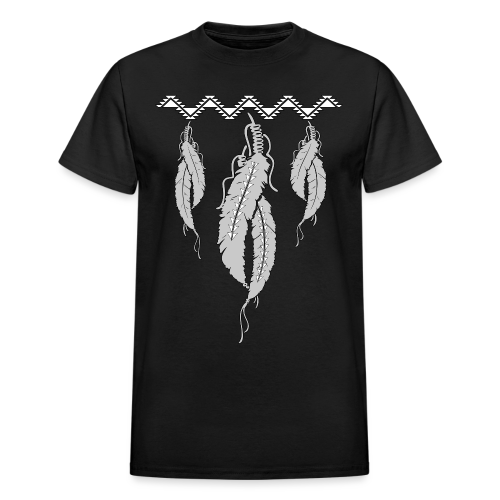 Sturgeon Feathers w Swallow Tail Ultra Cotton Adult T-Shirt - black
