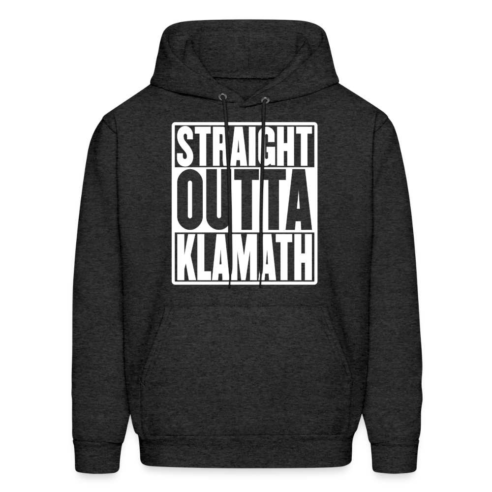 Straight Outta Klamath Men's Hoodie - charcoal grey