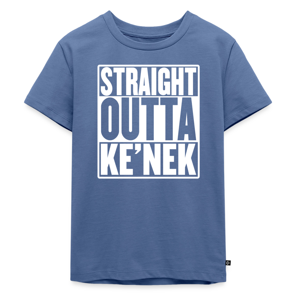 Straight Outta Ke’nek Toddler Premium T-Shirt - stone blue 