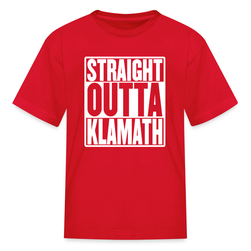 Straight Outta Klamath Kids' T-Shirt - red