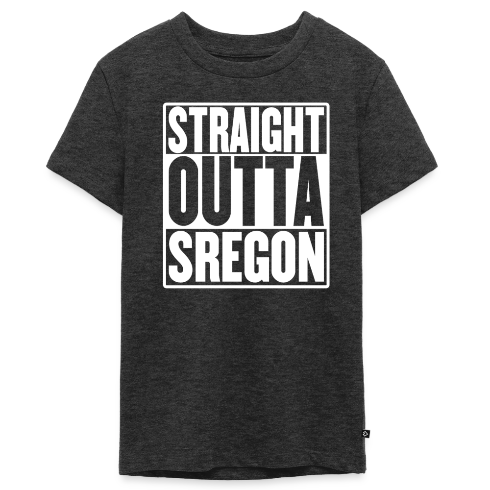 Straight Outta Sregon Kids' Premium T-Shirt - heather anthracite
