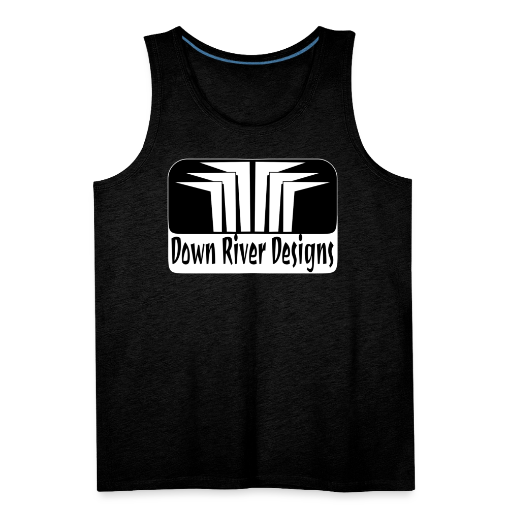 Down River Designs Men’s Premium Tank - charcoal grey