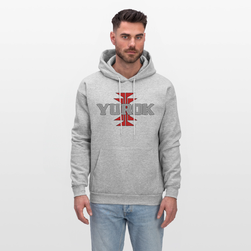 Yurok Frog Foot Men's Hoodie - heather gray