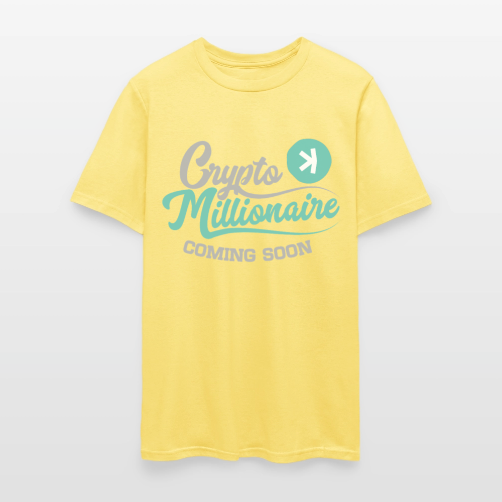 Crypto Millionaire Coming Soon Kaspa Logo - cornsilk