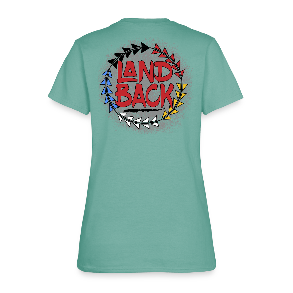 Land Back Women's T-Shirt - aquatic