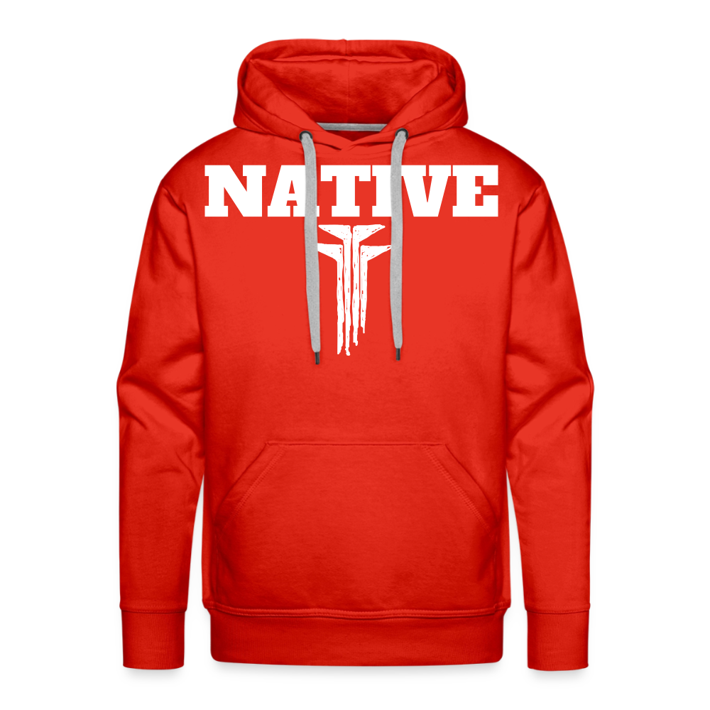 Native Frogs Sketch Men’s Premium Hoodie - red