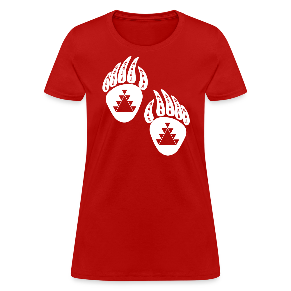 Bear Claws Women's T-Shirt - red