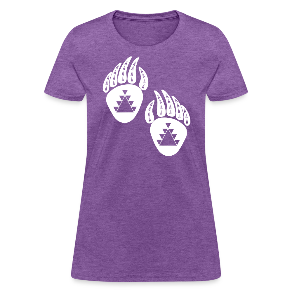 Bear Claws Women's T-Shirt - purple heather