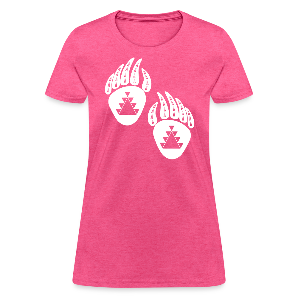 Bear Claws Women's T-Shirt - heather pink