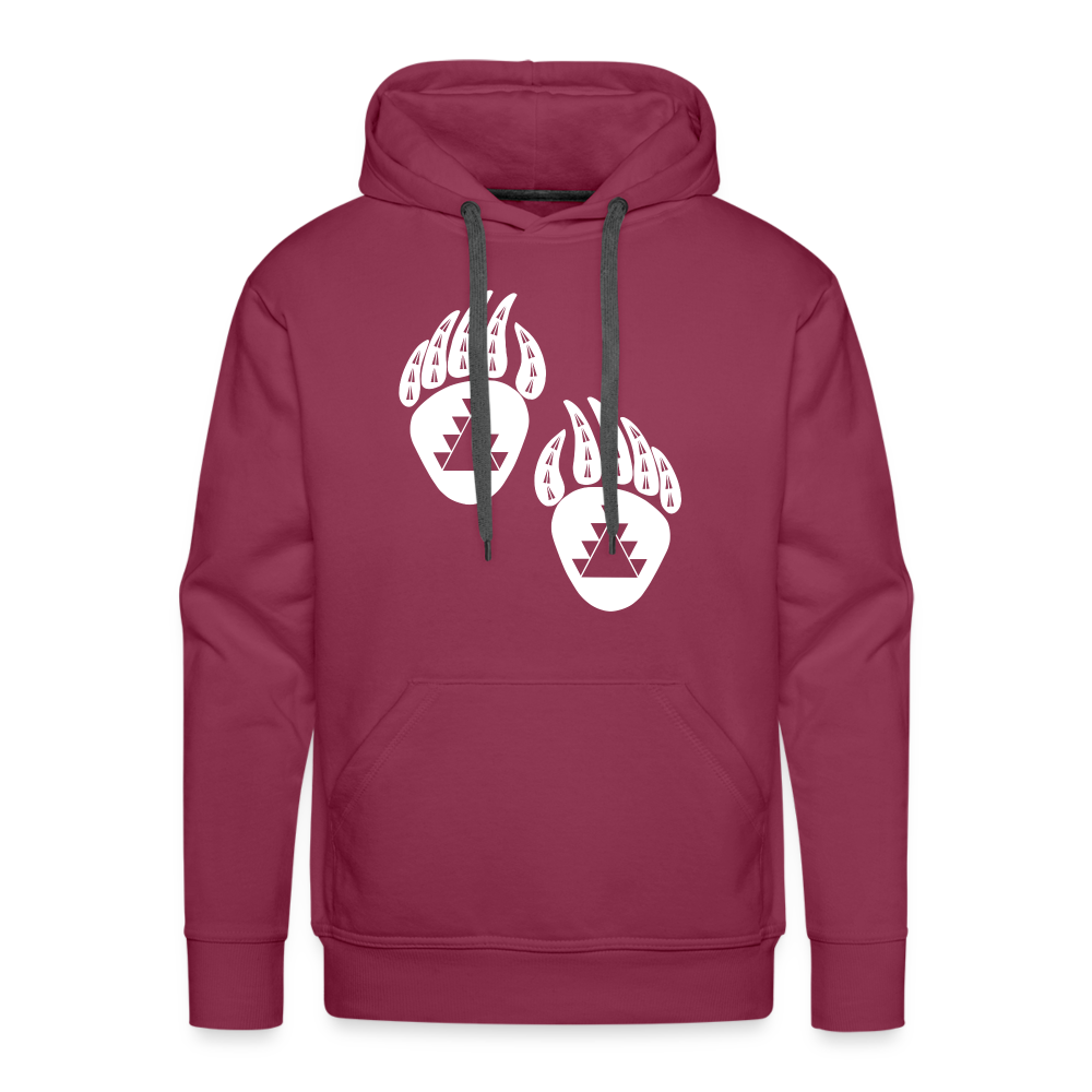 Bear Claws Men’s Premium Hoodie - burgundy