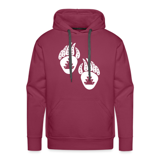 Bear Claws Men’s Premium Hoodie - burgundy