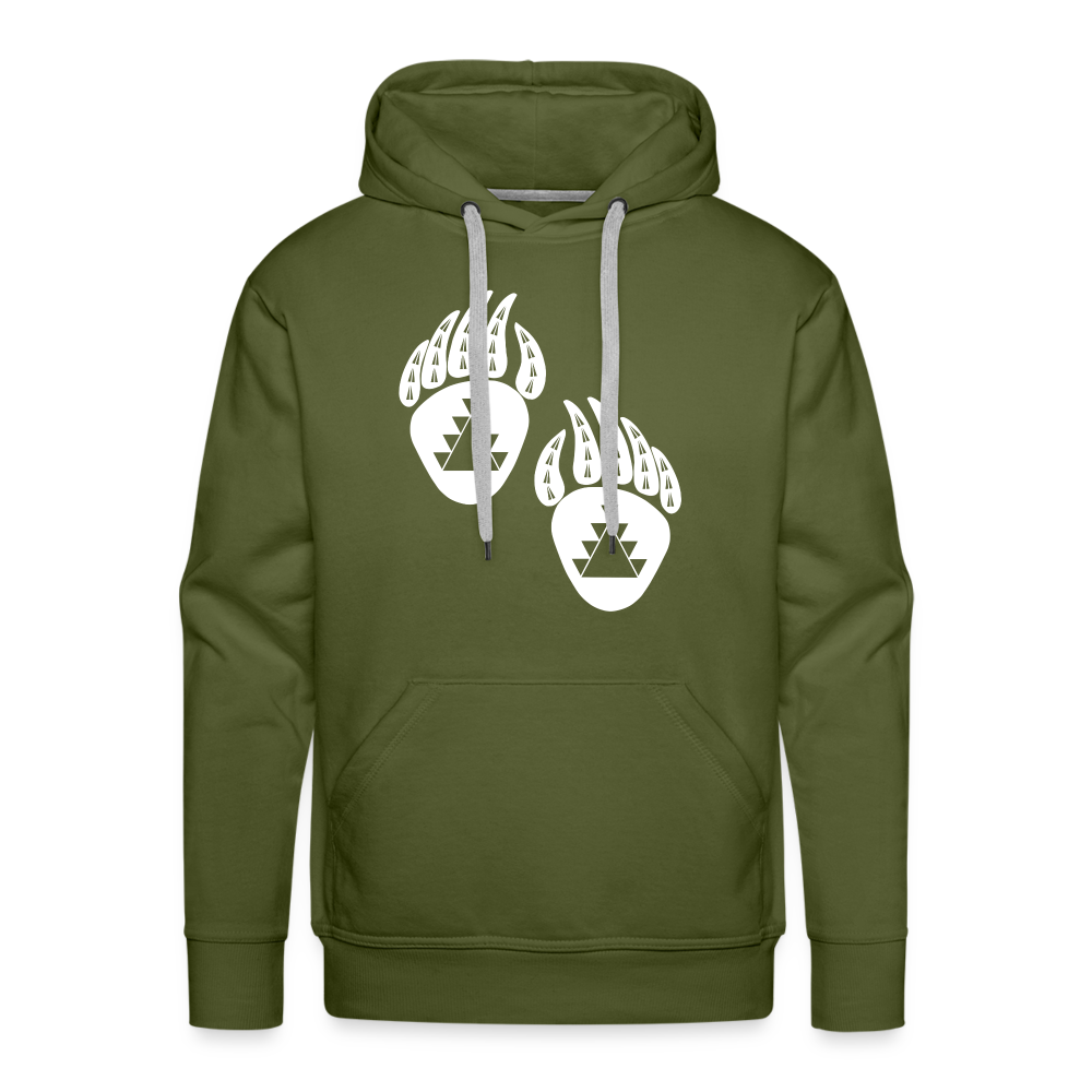 Bear Claws Men’s Premium Hoodie - olive green