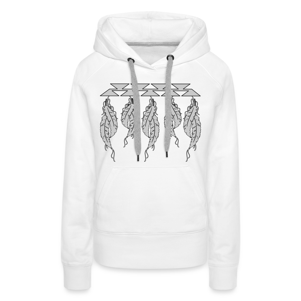 Feathers Women’s Premium Hoodie - white