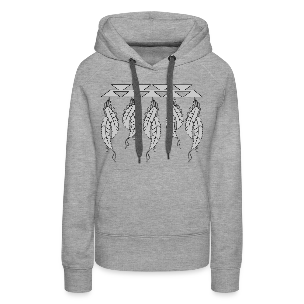 Feathers Women’s Premium Hoodie - heather grey