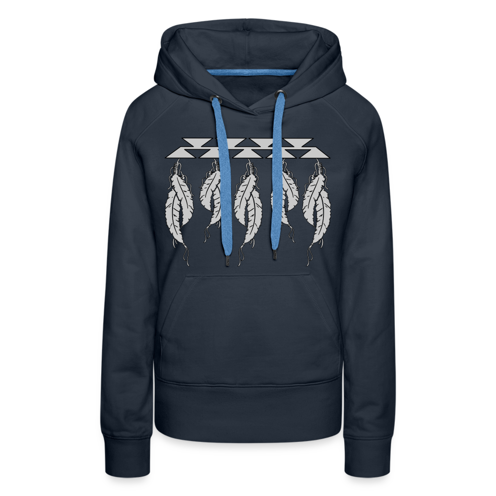 Feathers Women’s Premium Hoodie - navy