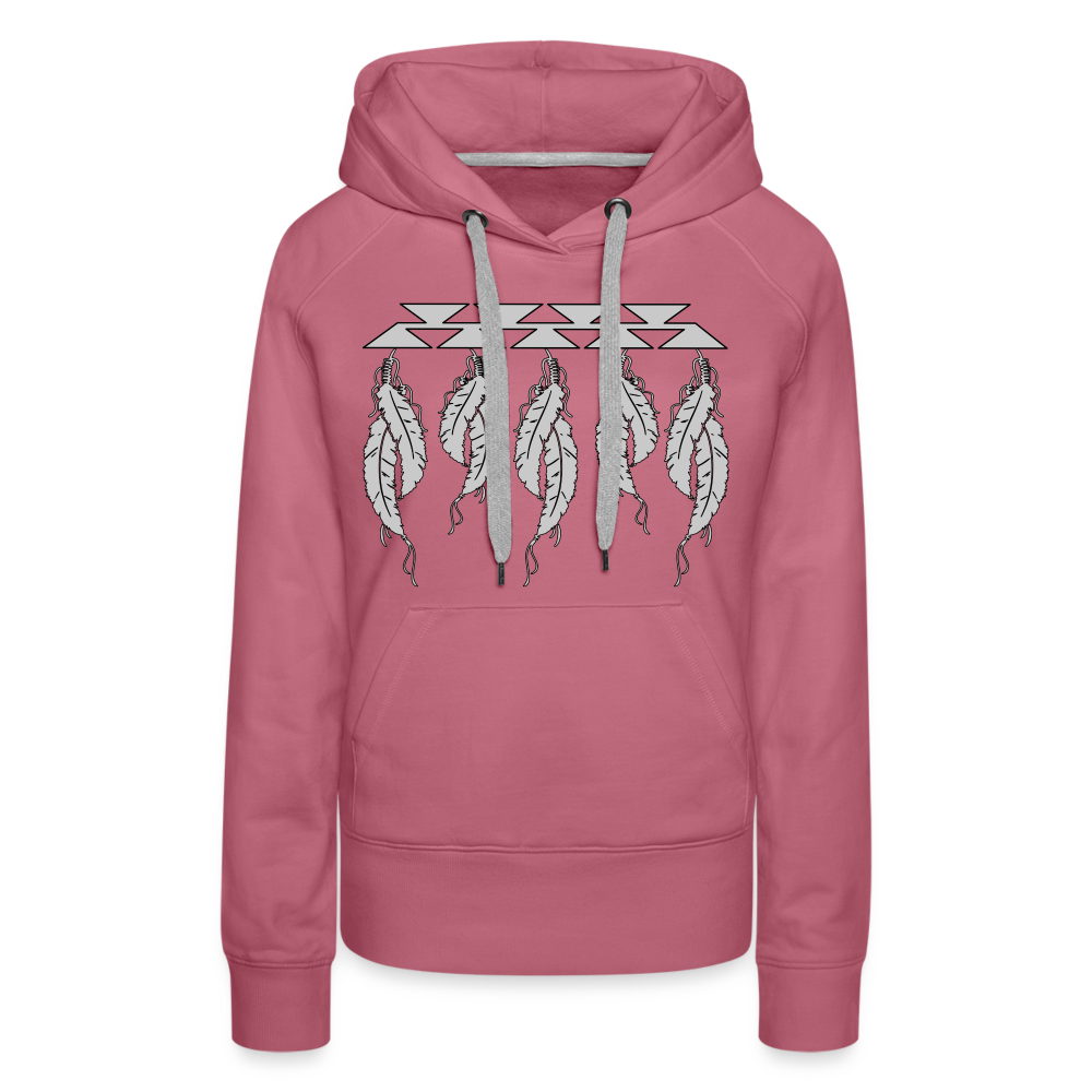 Feathers Women’s Premium Hoodie - mauve