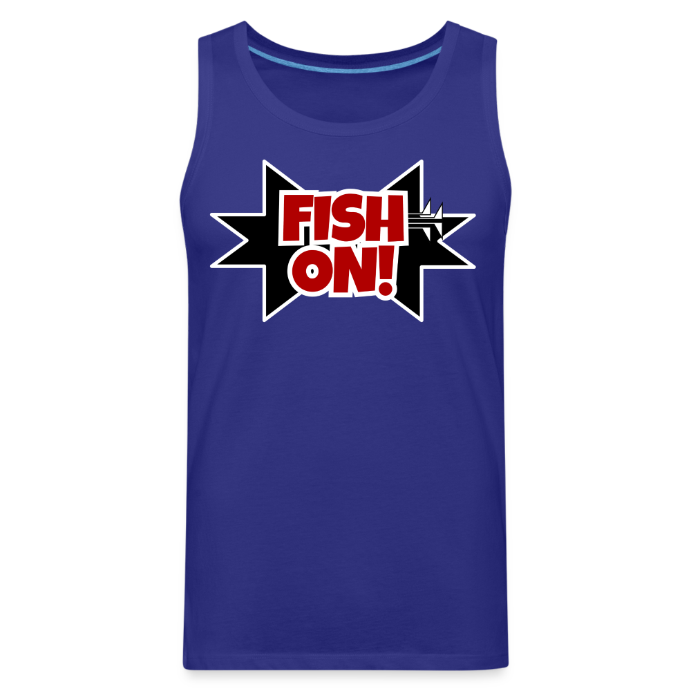 FISH ON! Men’s Premium Tank - royal blue