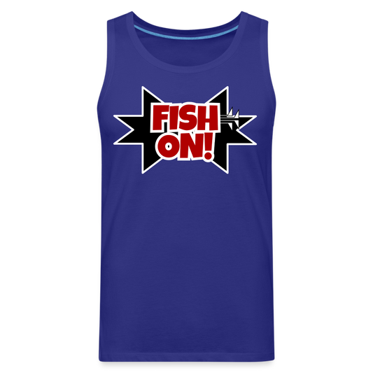 FISH ON! Men’s Premium Tank - royal blue