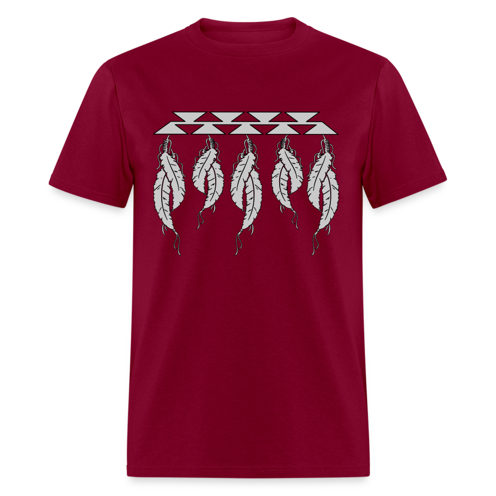 Feathers Classic T-Shirt - burgundy