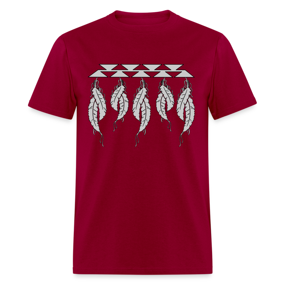 Feathers Classic T-Shirt - dark red