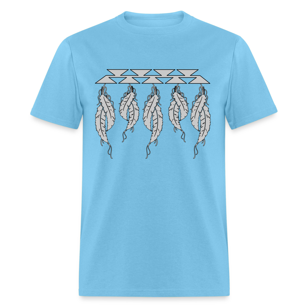 Feathers Classic T-Shirt - aquatic blue