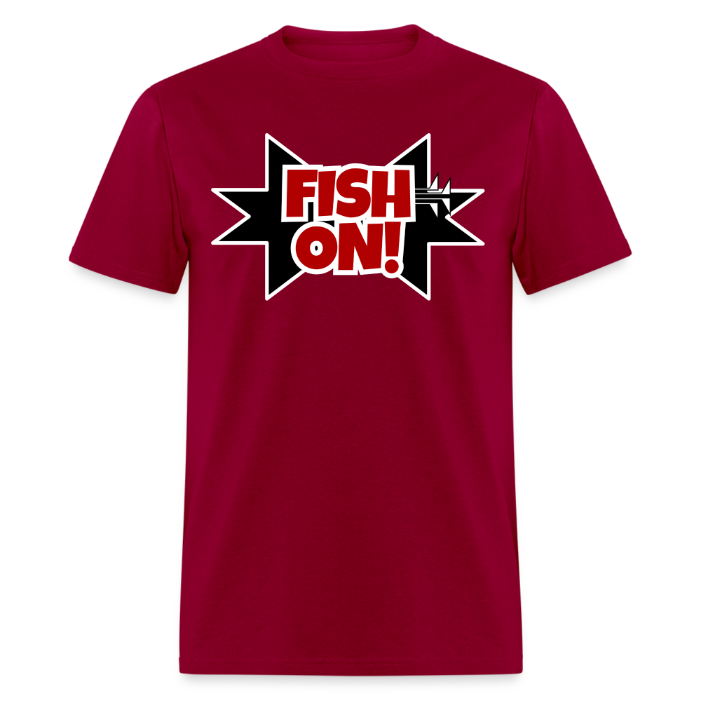 FISH ON! Unisex Classic T-Shirt - dark red
