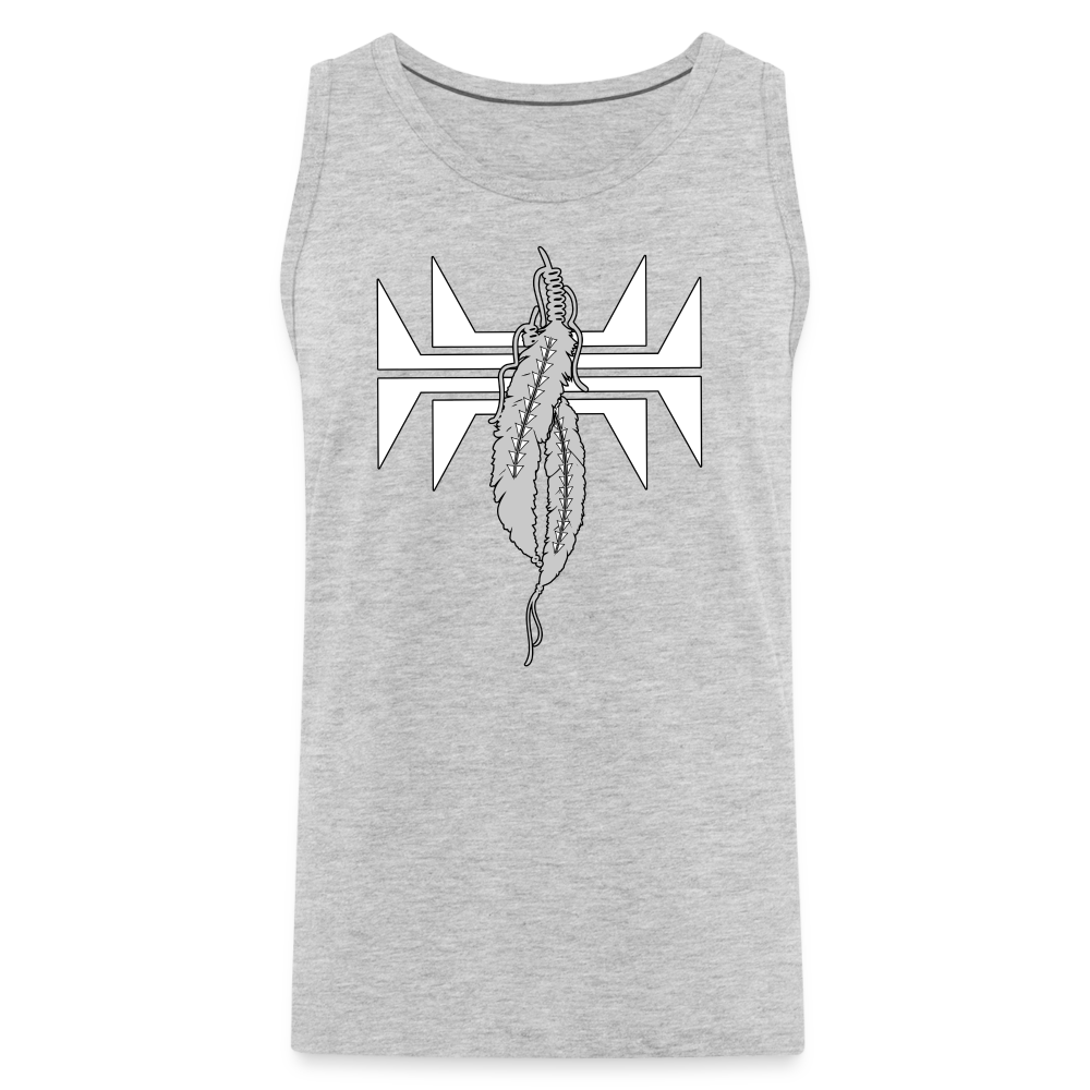 Frog Feathers Men’s Premium Tank - heather gray